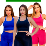 Kit 3 top Fitness Academia Treino Frente Dupla Malhação